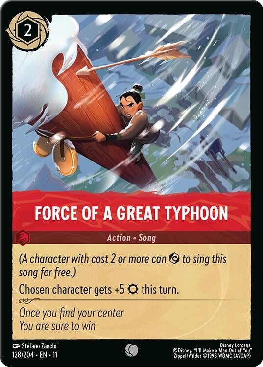 Image for Force of a Great Typhoon (128/204) [Winterspell] - Disney Lorcana