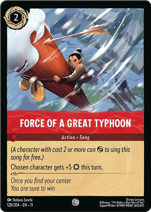 Image for Force of a Great Typhoon (128/204) [Winterspell] - Disney Lorcana