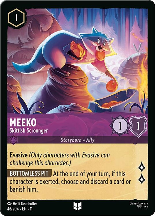 Image for Meeko - Skittish Scrounger (46/204) [Winterspell] - Disney Lorcana