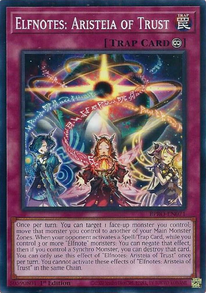 Elfnotes: Aristeia of Trust (BPRO-EN071) [Burst Protocol]