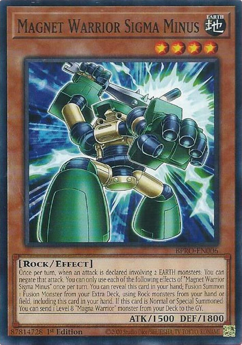 Magnet Warrior Sigma Minus (BPRO-EN006) [Burst Protocol]