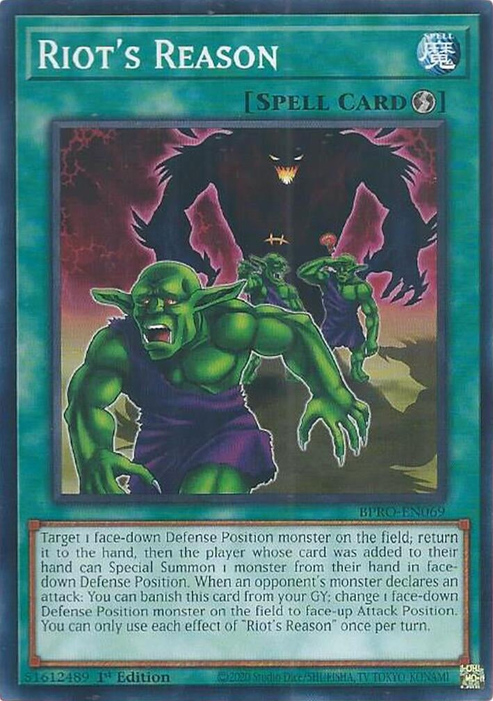 Riot's Reason (BPRO-EN069) [Burst Protocol]