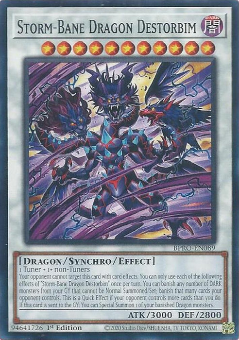 Storm-Bane Dragon Destorbim (BPRO-EN089) [Burst Protocol]