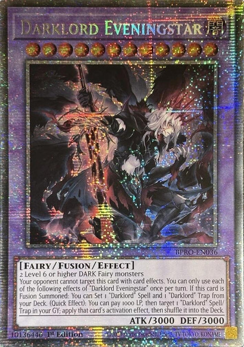 Darklord Eveningstar (Starlight Rare) (BPRO-EN036) [Burst Protocol]