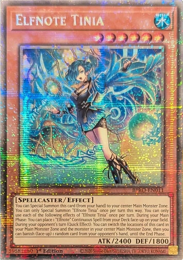Elfnote Tinia (Starlight Rare) (BPRO-EN011) [Burst Protocol]