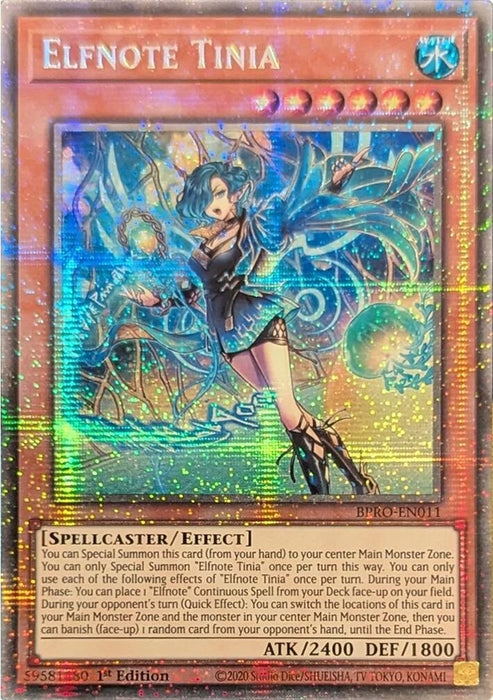 Elfnote Tinia (Starlight Rare) (BPRO-EN011) [Burst Protocol]