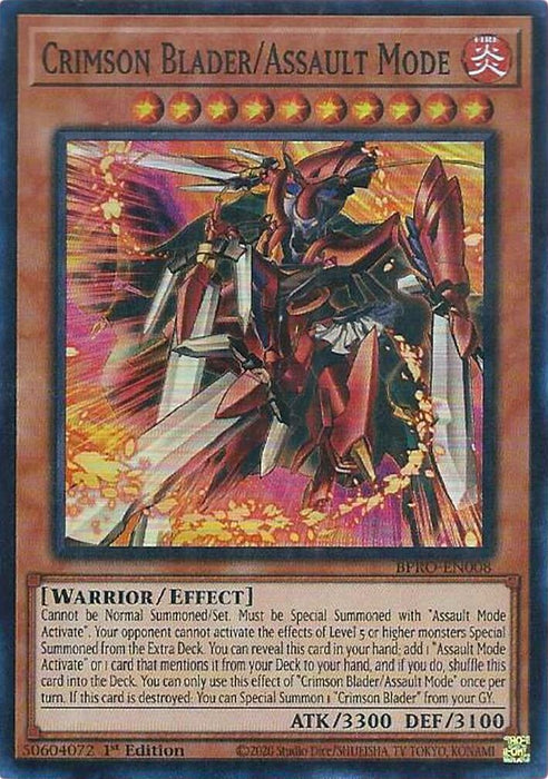Crimson Blader/Assault Mode (BPRO-EN008) [Burst Protocol]