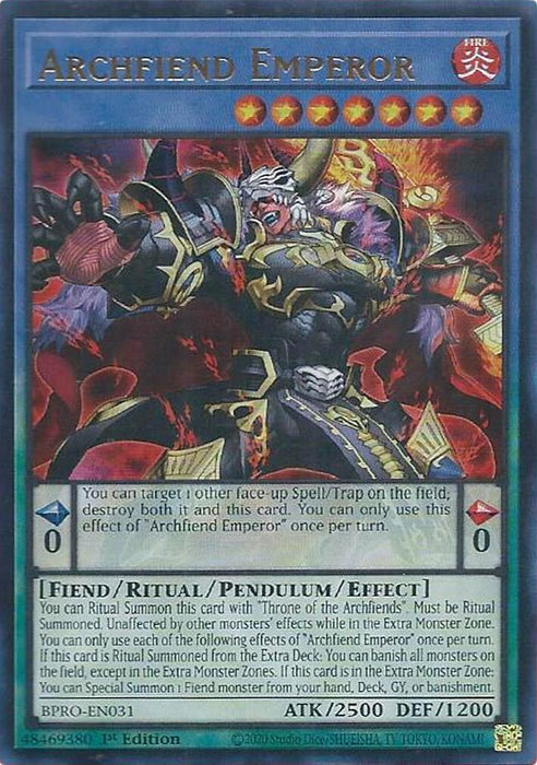 Archfiend Emperor (BPRO-EN031) [Burst Protocol]