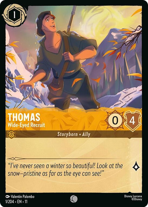 Image for Thomas - Wide-Eyed Recruit (1/204) [Winterspell] - Disney Lorcana