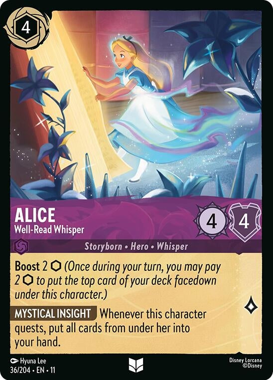 Image for Alice - Well-Read Whisper (36/204) [Winterspell] - Disney Lorcana