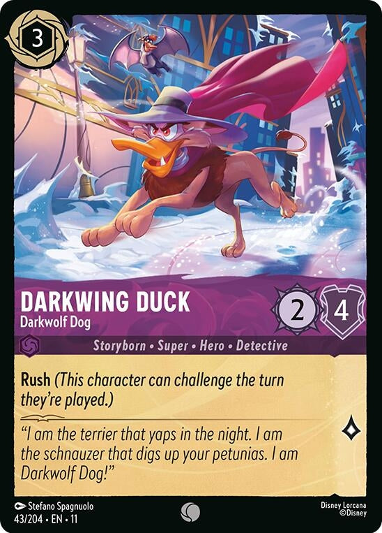 Image for Darkwing Duck - Darkwolf Dog (43/204) [Winterspell] - Disney Lorcana