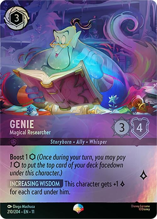 Image for Genie - Magical Researcher (Epic) (210/204) [Winterspell] - Disney Lorcana