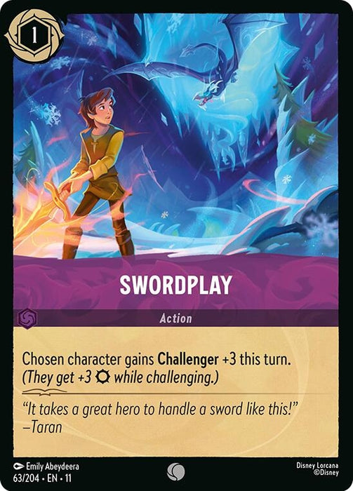 Image for Swordplay (63/204) [Winterspell] - Disney Lorcana