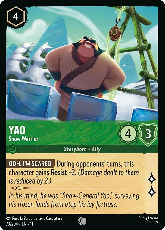 Image for Yao - Snow Warrior (73/204) [Winterspell] - Disney Lorcana