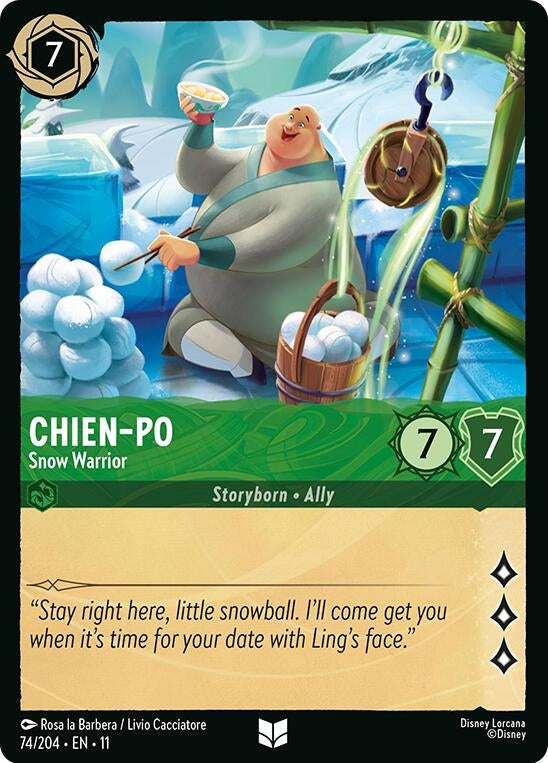 Image for Chien-Po  - Snow Warrior (74/204) [Winterspell] - Disney Lorcana