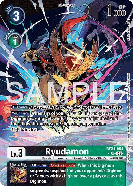 Image for Ryudamon (Alternate Art) (BT24-054 U) [Time Stranger] - Digimon Card Game