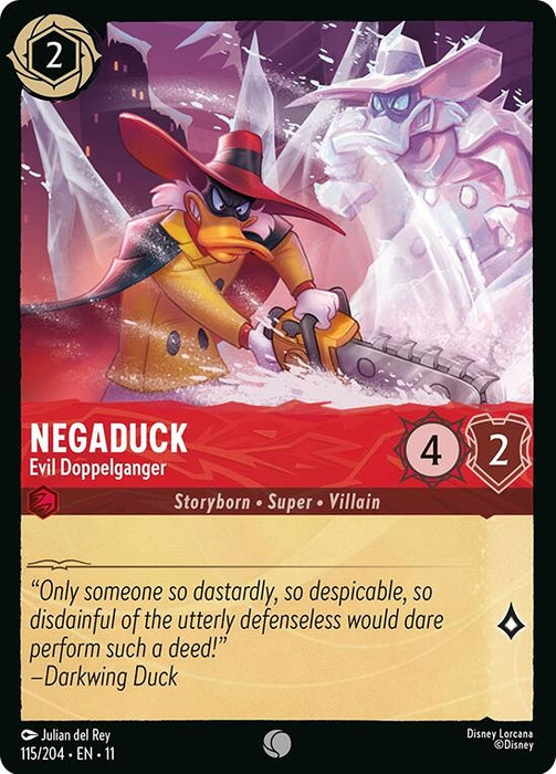 Image for Negaduck - Evil Doppelganger (115/204) [Winterspell] - Disney Lorcana