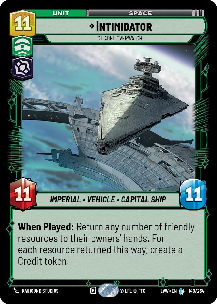 Image for Intimidator - Citadel Overwatch (140/264) [A Lawless Time] - Star Wars: Unlimited