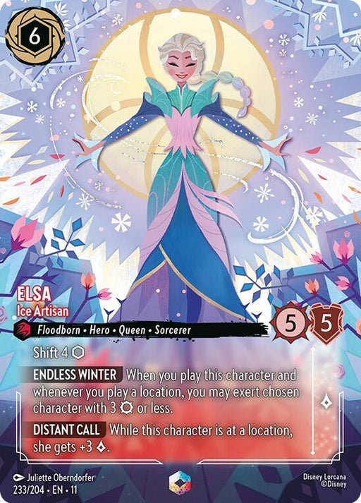 Image for Elsa - Ice Artisan (Enchanted) (233/204) [Winterspell] - Disney Lorcana