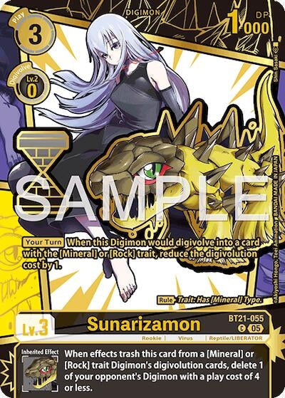 Image for Sunarizamon (Rare Pull) (BT21-055 C) [Dawn of Liberator] - Digimon Card Game