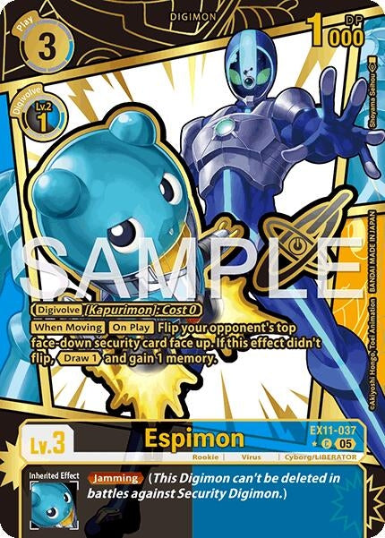 Image for Espimon (SP) (EX11-037 C) [Dawn of Liberator] - Digimon Card Game
