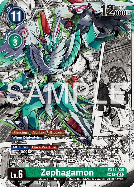 Image for Zephagamon (SP) (EX11-035 R) [Dawn of Liberator] - Digimon Card Game