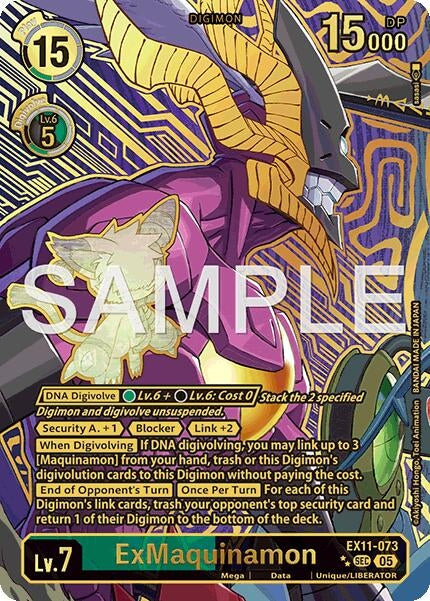 Image for ExMaquinamon (Rare Pull) (EX11-073 SEC) [Dawn of Liberator] - Digimon Card Game