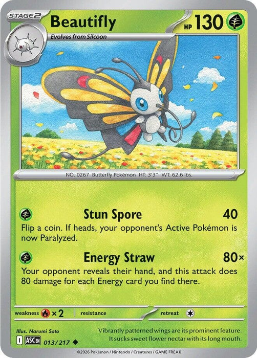Image for Beautifly (013/217) [ME: Ascended Heroes] - Pokemon
