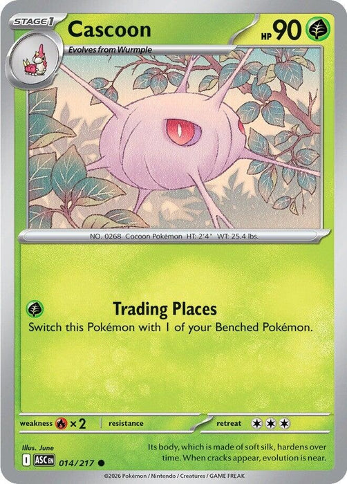 Image for Cascoon (014/217) [ME: Ascended Heroes] - Pokemon