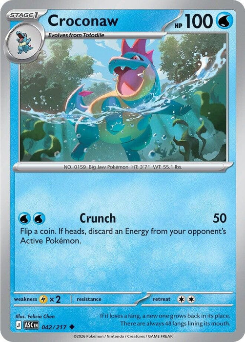 Image for Croconaw (042/217) [ME: Ascended Heroes] - Pokemon