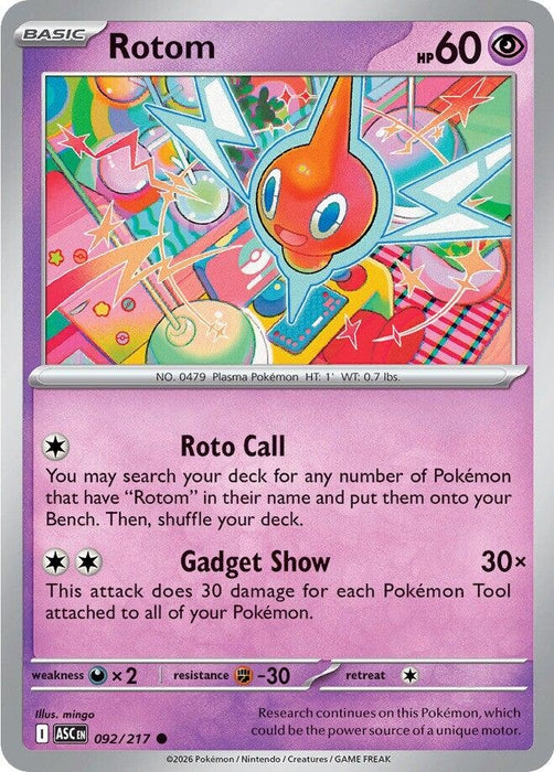 Image for Rotom (092/217) [ME: Ascended Heroes] - Pokemon