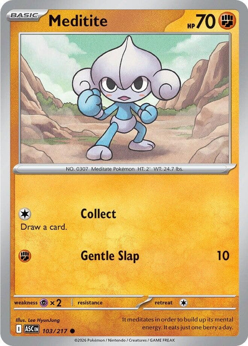 Image for Meditite (103/217) [ME: Ascended Heroes] - Pokemon