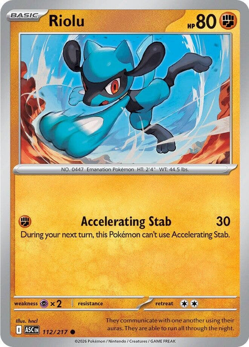 Image for Riolu (112/217) [ME: Ascended Heroes] - Pokemon
