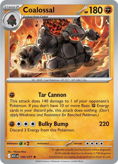 Image for Coalossal (120/217) [ME: Ascended Heroes] - Pokemon