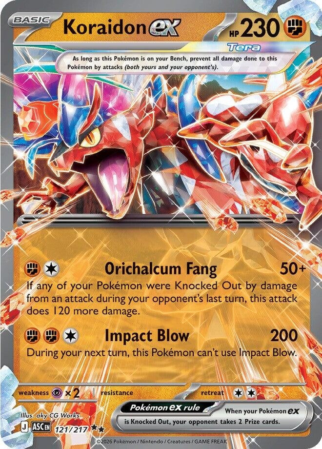 Image for Koraidon ex (121/217) [ME: Ascended Heroes] - Pokemon