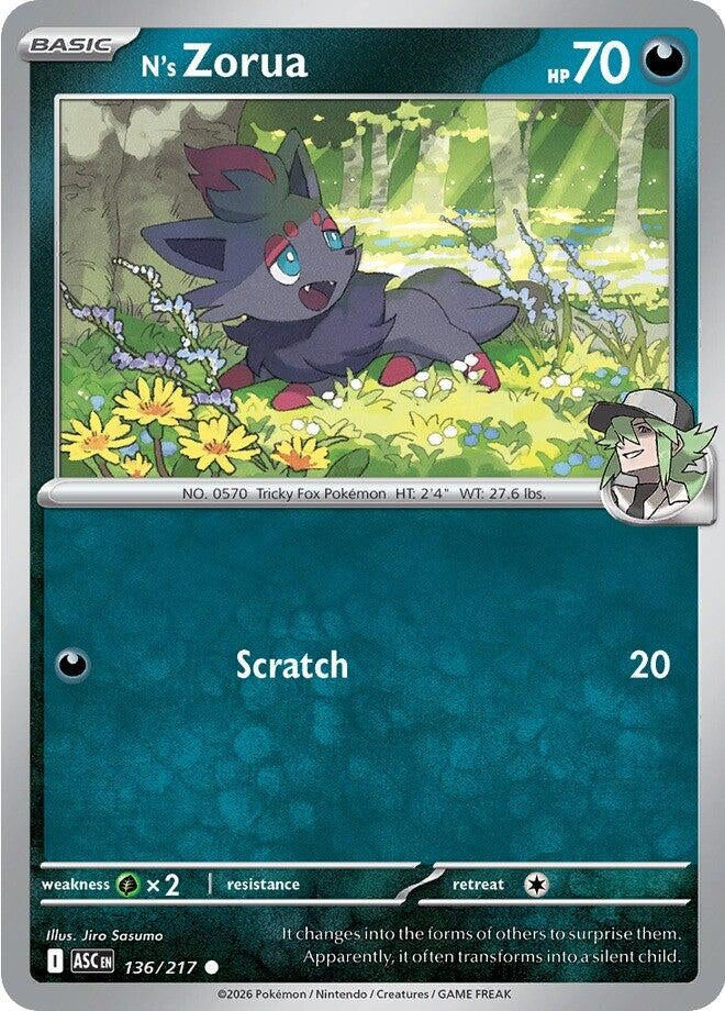 Image for N's Zorua (136/217) [ME: Ascended Heroes] - Pokemon