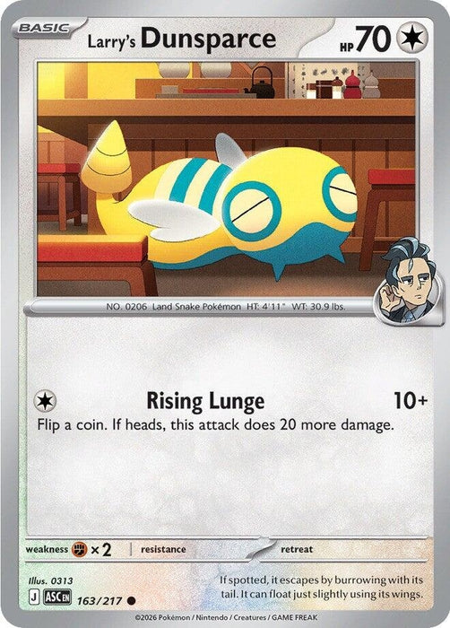 Image for Larry's Dunsparce (163/217) [ME: Ascended Heroes] - Pokemon