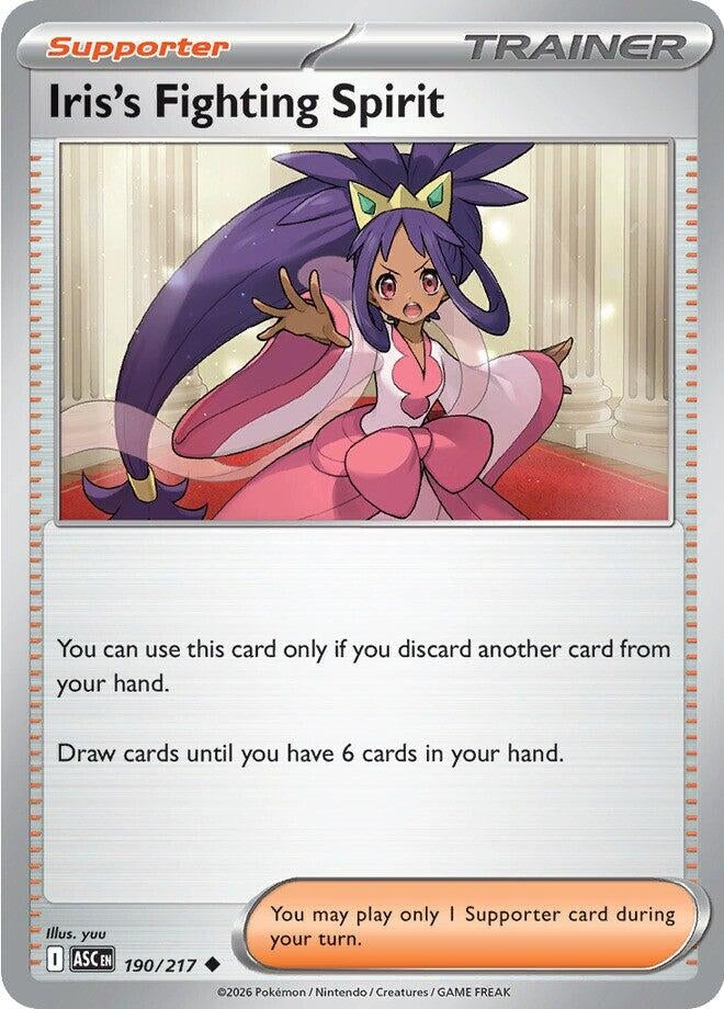 Image for Iris's Fighting Spirit (190/217) [ME: Ascended Heroes] - Pokemon