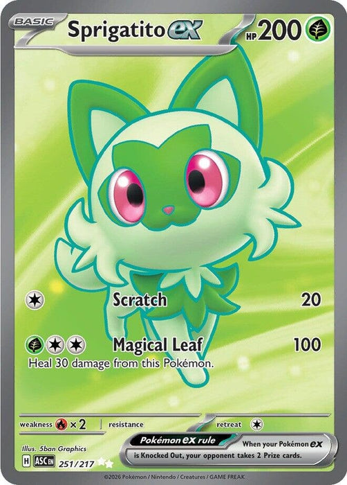 Image for Sprigatito ex (251/217) [ME: Ascended Heroes] - Pokemon