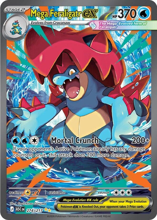 Image for Mega Feraligatr ex (274/217) [ME: Ascended Heroes] - Pokemon