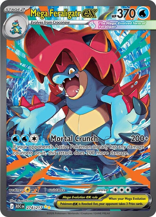 Image for Mega Feraligatr ex (274/217) [ME: Ascended Heroes] - Pokemon