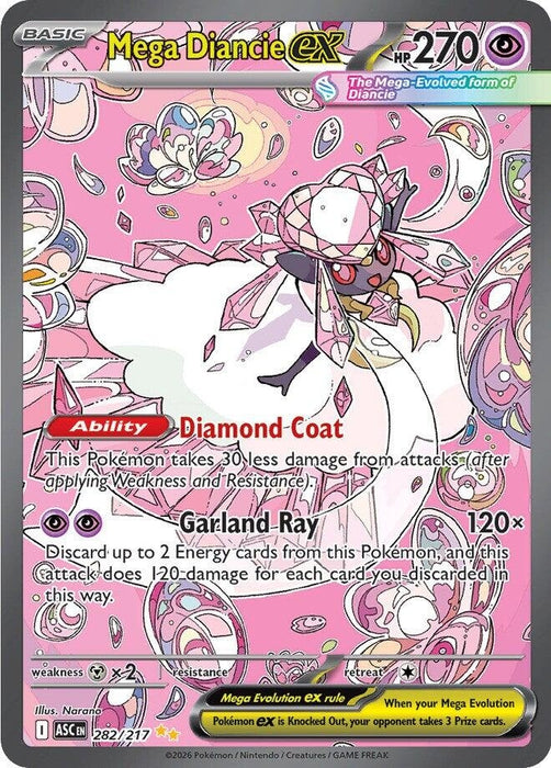 Image for Mega Diancie ex (282/217) [ME: Ascended Heroes] - Pokemon