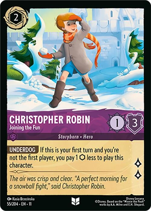 Image for Christopher Robin - Joining the Fun (55/204) [Winterspell] - Disney Lorcana