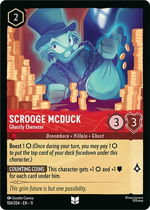Image for Scrooge McDuck - Ghostly Ebenezer (104/204) [Winterspell] - Disney Lorcana