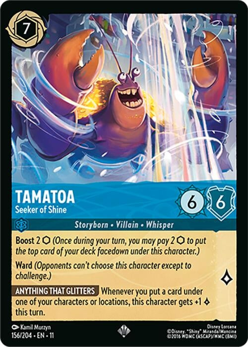 Image for Tamatoa - Seeker of Shine (156/204) [Winterspell] - Disney Lorcana