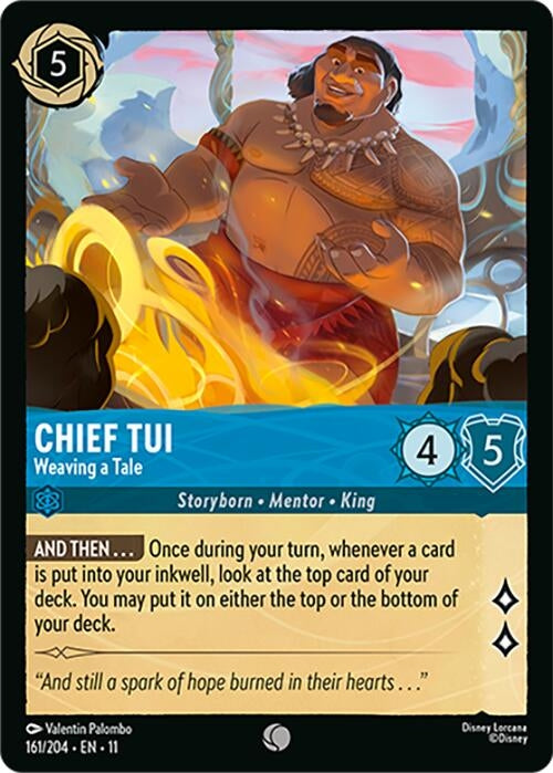 Image for Chief Tui - Weaving a Tale (161/204) [Winterspell] - Disney Lorcana