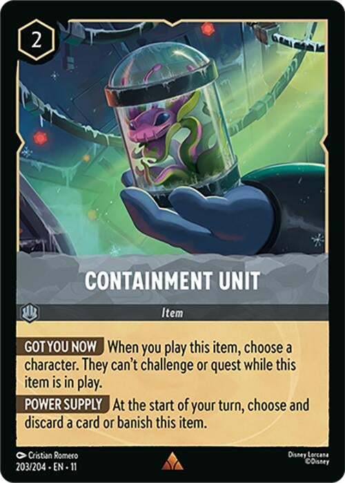 Image for Containment Unit (203/204) [Winterspell] - Disney Lorcana