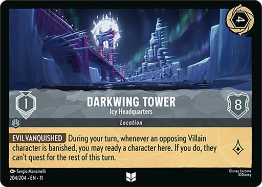 Image for Darkwing Tower - Icy Headquarters (204/204) [Winterspell] - Disney Lorcana