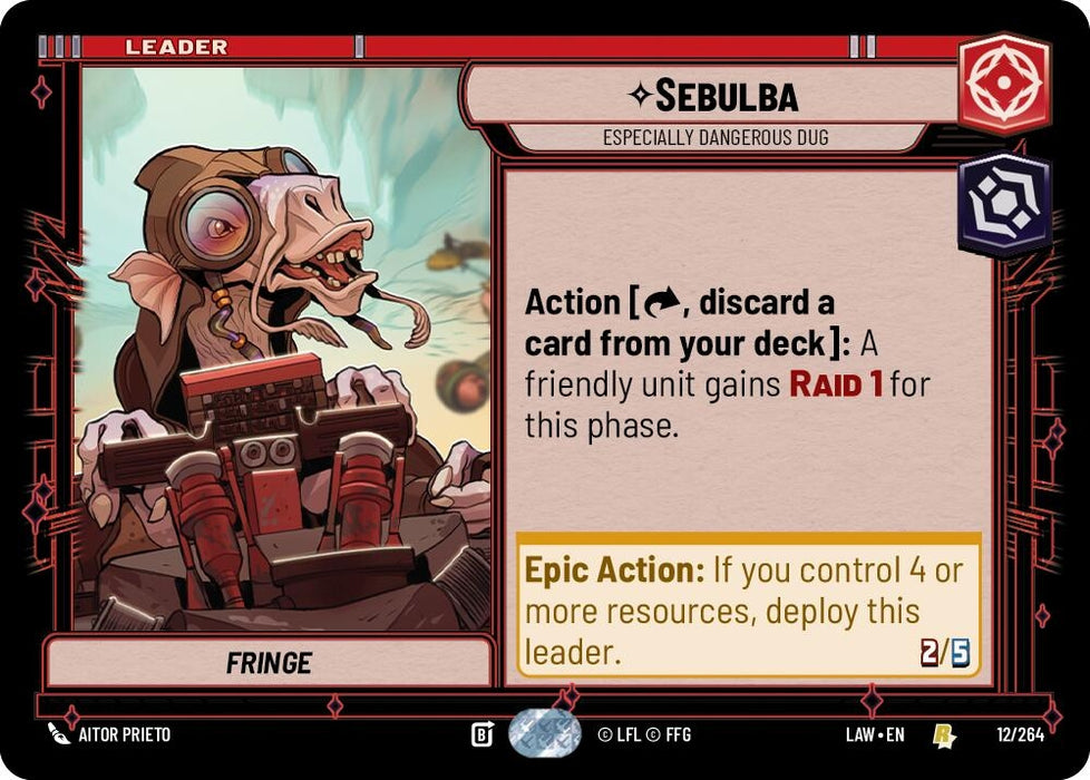 Image for Sebulba - Especially Dangerous Dug (12/264) [A Lawless Time] - Star Wars: Unlimited