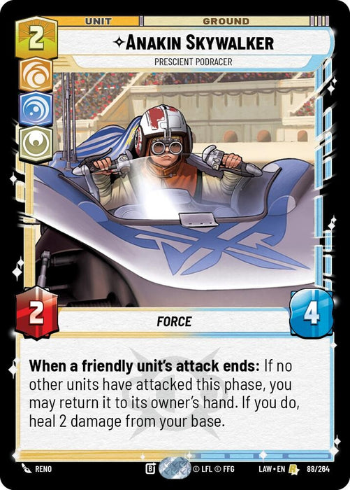 Image for Anakin Skywalker - Prescient Podracer (88/264) [A Lawless Time] - Star Wars: Unlimited